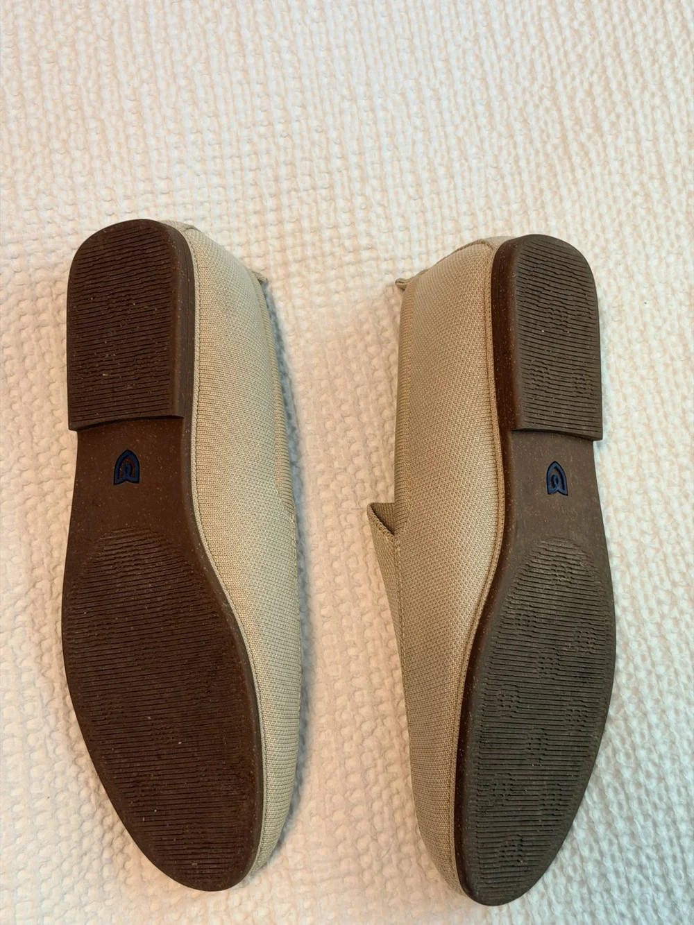 Rothy's The Ravello Taupe Knit Loafers Sz 11